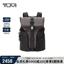 途明（TUMI）ALPHA BRAVO男士双肩包翻盖大容量双肩背包炭黑色 父亲节礼物