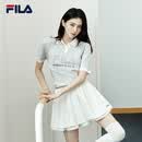 FILA斐乐官方韩素希同款女子编织衫2026夏季时尚休闲舒适短袖POLO上衣