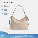 蔻驰（COACH）【品牌直供】女士LAUREL中号斜挎流浪包沙黄色升级款CEY95礼物