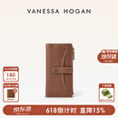 VANESSA HOGAN VH女包欣冉钱包2026新款轻奢植鞣牛皮多卡位收纳长钱夹生日礼物