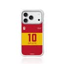 猿气youngkit「大波浪/动感丨足球限定」适用苹果17ProMax手机壳iPhone16pro硅胶保护套磁吸分体壳 【斗牛红黄10号】动感磁吸背板+动感白框 iPhone 17 Pro Max