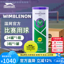 史莱辛格（Slazenger）网球温网官方用球豹子球耐打高弹训练球专业比赛球练习球铁罐装 3粒装铁罐-整箱24筒【340981】