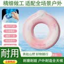佑游儿童游泳圈加厚款防侧翻救生圈男童女童初学者宝宝夏季游泳腋下圈 少女粉80#泳圈【78-125斤】成人