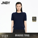 江南布衣（JNBY）【商场同款】26春新品毛针织衫套头5Q1313730 409/黑藏青 S