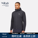 Rab新品男士户外高山保暖运动透气骑行防风徒步轻量棉服 QIP-17 黑色BLK M