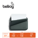 Bellroy送礼 澳洲 Flip Case 旅行皮革RFID防盗刷卡包零钱包送男友 墨灰绿