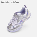 巴拉巴拉（BALABALA）【三丽鸥】童鞋女童运动鞋2026春秋新款儿童轻盈慢跑鞋子 白紫色调00317 26 (脚长15.8-16.2/内长17)