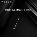 特斯拉（Tesla）官方 Model 3/Y/Y L 迎宾灯 汽车氛围灯 易安装 电动车装饰 2020-2024 Model Y 迎宾灯 前门（一对）