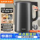 苏泊尔（SUPOR）热水壶 烧水壶自动断电 无缝一体 2.2L大容量 304不锈钢电水壶  速沸电水壶 SW-22J05A
