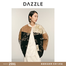 DAZZLE【新春青绿系列】地素棉服女2026年春季新款彩色棉褛 彩色 S