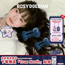 ROSYDOEDIAN RDD撇起系列牛仔蓝骨头发抓发夹发卡女款后脑勺发抓大号 大号