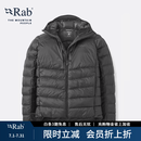 Rab秋冬Cirrus Ultra户外保暖防风疏水轻便登山连帽P棉棉服 QIP-21 黑色BLK M