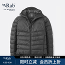 Rab秋冬Cirrus Ultra户外保暖防风疏水轻便登山连帽P棉棉服 QIP-21 黑色BLK M