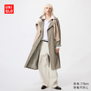 优衣库风衣女装男装/外套487420 57 深橄榄色 M