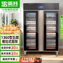 圣托（shentop）消毒柜不锈钢大型 商用大容量厨房消毒碗柜 单位工厂双门食具热风循环中温商用消毒柜 YTD1360-R6