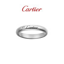 卡地亚（Cartier）C系列 宽3毫米 镶钻 18K铂金戒指 B4232255 京东自营