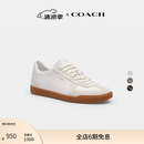 蔻驰（COACH）男士男鞋ELLIS运动鞋系带平底鞋德训鞋轻便轻奢休闲 亮白色 42.5