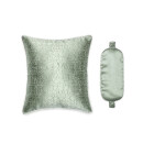Silkiss/丝侬丝绒真丝两面方形靠枕抱枕羽丝棉内芯 旅行套装铜绿