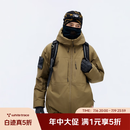 RESTICK战隼2.0 200G金标P棉外套保暖防潮冬季PrimaLoft连帽防寒服棉服 卡其 200G金标P棉 岚甲MistArmor M