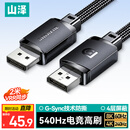 山泽DP线1.4版8K高清4K240/2K540Hz电竞2米电脑显卡接显示器连接线视频DisplayPortshi兼容DP1.2 SDP20