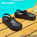 斯凯奇（Skechers）男鞋洞洞鞋户外运动凉鞋一脚蹬穿脱厚底缓震休闲凉拖鞋 9