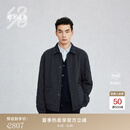 鄂尔多斯1980菱形格纹外套男短款夹克外套 1980蓝 L 175/96A