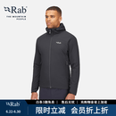 Rab新品男士户外高山保暖运动透气骑行防风徒步轻量棉服 QIP-17 黑色BLK M