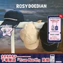 ROSYDOEDIAN圆圆的脑壳 抽绳鸭舌帽 韩版百搭软顶显脸小防晒遮阳帽子 黑色 均码