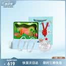 周大生宝宝银手镯新生儿婴儿长命锁银锁足银套装满月周岁见面礼生日礼