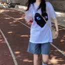 啄木鸟（TUCANO）复古蓝五分牛仔短裤女夏季薄款2026年新款高腰显瘦a字阔腿中裤子 牛仔蓝 XS 80斤以下
