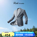威可多（VICUTU）【空气单西】男士休闲西服外套商场同款商务通勤百搭西装上衣 灰色 175B