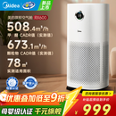 美的【母婴认证医护级】空气净化器 分解除甲醛除烟味除猫毛宠物99.99%除菌除病毒除霾花粉空气消毒机 【旗舰全效净化】KJ600G-RX600