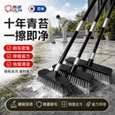 煦凛不锈钢地刷钢丝刷长柄户外庭院刷地刷子强力去污硬毛刷阳台神器 【26cm基础款】升级刷毛强力去污