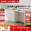 全友家居斗柜原木奶油风多用置物柜可变书桌隔厅柜家用收纳储物柜子