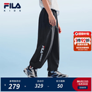 FILA【风洞裤】斐乐儿童童装长裤2026年夏季新款男中大童梭织长裤 传奇蓝-NV 150