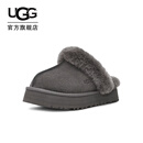 UGG秋季女士经典舒适厚底毛拖包头休闲懒人毛毛鞋勃肯鞋 1122550 CHRC|炭灰色 38 39码及以下建议拍大一码