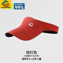 G.duck小黄鸭儿童防晒帽男孩女童青少年夏季新款男童遮阳帽宝宝凉帽运动 儿童款【桃红色】-UPF50+/弹力不勒 (儿童成人同款)可调节