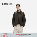 ERDOS 25秋冬通勤猎装夹克中性风休闲短外套女棉服外套 褐绿 S 160/80A