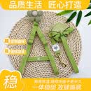 嬉皮狗同款新款狗狗牵引绳中小型犬可调节绳狗链狗绳子溜猫绳宠物外 绿色五瓣花1.5米长绳 L【15-30斤】
