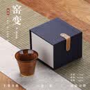 豪祥窑变钧窑手握功夫茶具复古轻奢单杯陶瓷家用茶盏茶艺主人杯礼盒 JZT窑变手握杯金黄