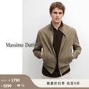 Massimo Dutti折扣季2026男装经典质感随性绒面革真皮皮衣外套03401472 卡其色 M (180/96A)