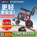 Ainsnbot美国碳纤维电动轮椅车D05智能全自动老人专用轻便可折叠旅行国补 黑红-超轻全碳纤维-带蓝牙-20A锂电(35KM)