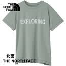 北面（The North Face）【日本直邮】短袖T恤NTJ12509男女儿童速干3D圆领吸汗排湿短袖T恤 灰绿色 130 【青少年款】
