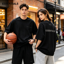 ESSENTIALS QUEEN2026新款正品潮牌爆款T恤夏季短袖小标美式宽松男女情侣圆领纯棉 黑色 M 110-130斤