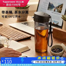 特百惠（Tupperware）茶韵500ml塑料杯男女士学生运动水杯子大容量泡茶杯 酷炫黑