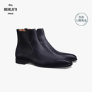 BERLUTI 早秋男鞋经典 CAPRI 皮靴 黑灰色 40.5 /065