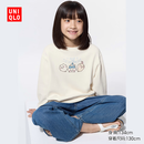 优衣库童装女童CHIIKAWA UT卫衣/长袖/运动衫487272 01 乳白色 160