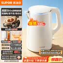 苏泊尔（SUPOR）电水壶烧水壶 1.5L小容量热水壶 304不锈钢健康内胆 双层防烫 电热水壶 SW-15T80A