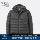 Rab秋冬Cirrus Ultra户外保暖防风疏水轻便登山连帽P棉棉服 QIP-21 黑色BLK M