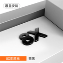 点缤（DIANBING）适用于极氪8X9X前后黑化车标全套字母武士汽车改装饰配件用品大全 【8X】金属覆盖标亮黑/1件套
